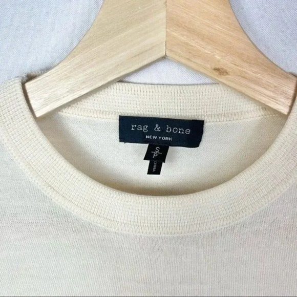 Rag & Bone Marissa Mixed Media Crew Neck Sweater S - Picture 6 of 6